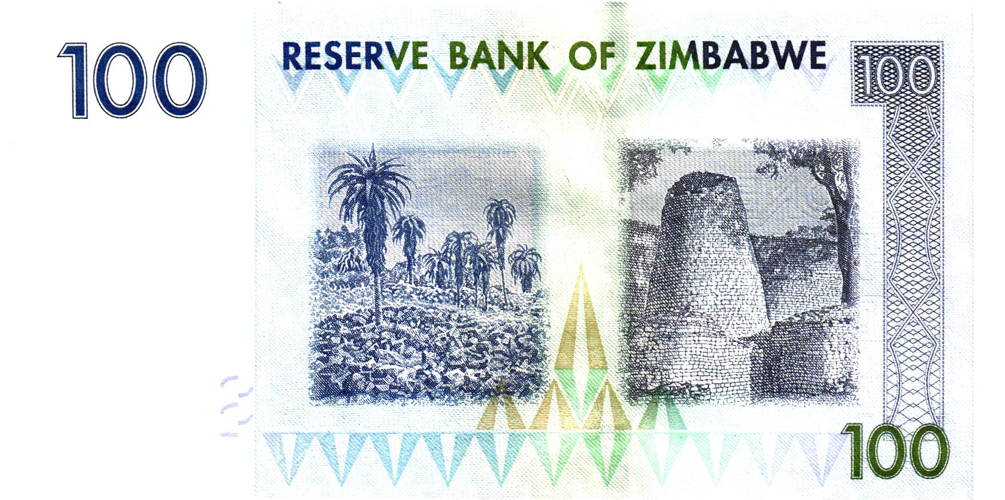 Zimbabwe 100 Dollars 2007, P69, UNC