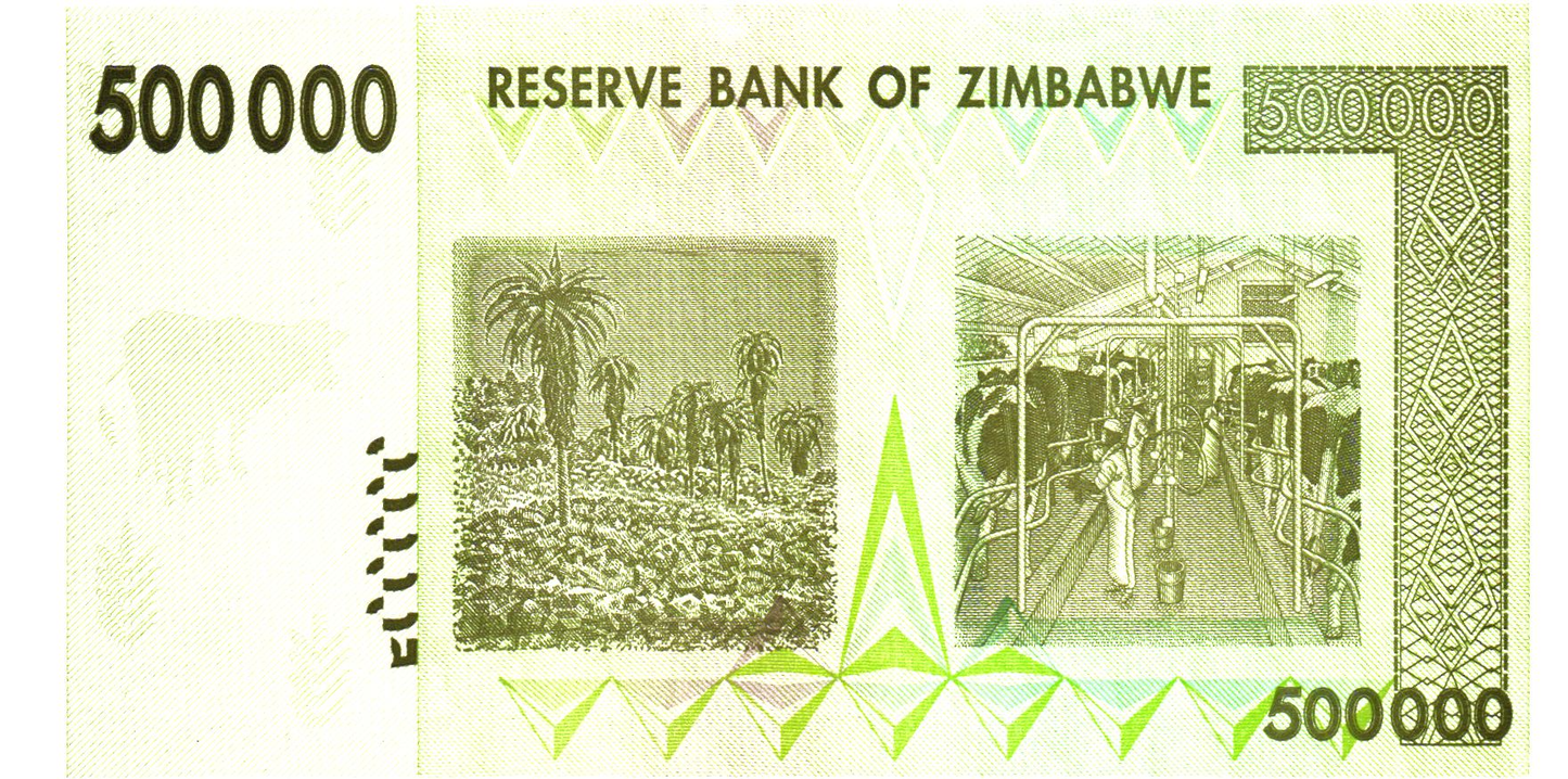 Zimbabwe 500000 Dollars 2008, P76, UNC