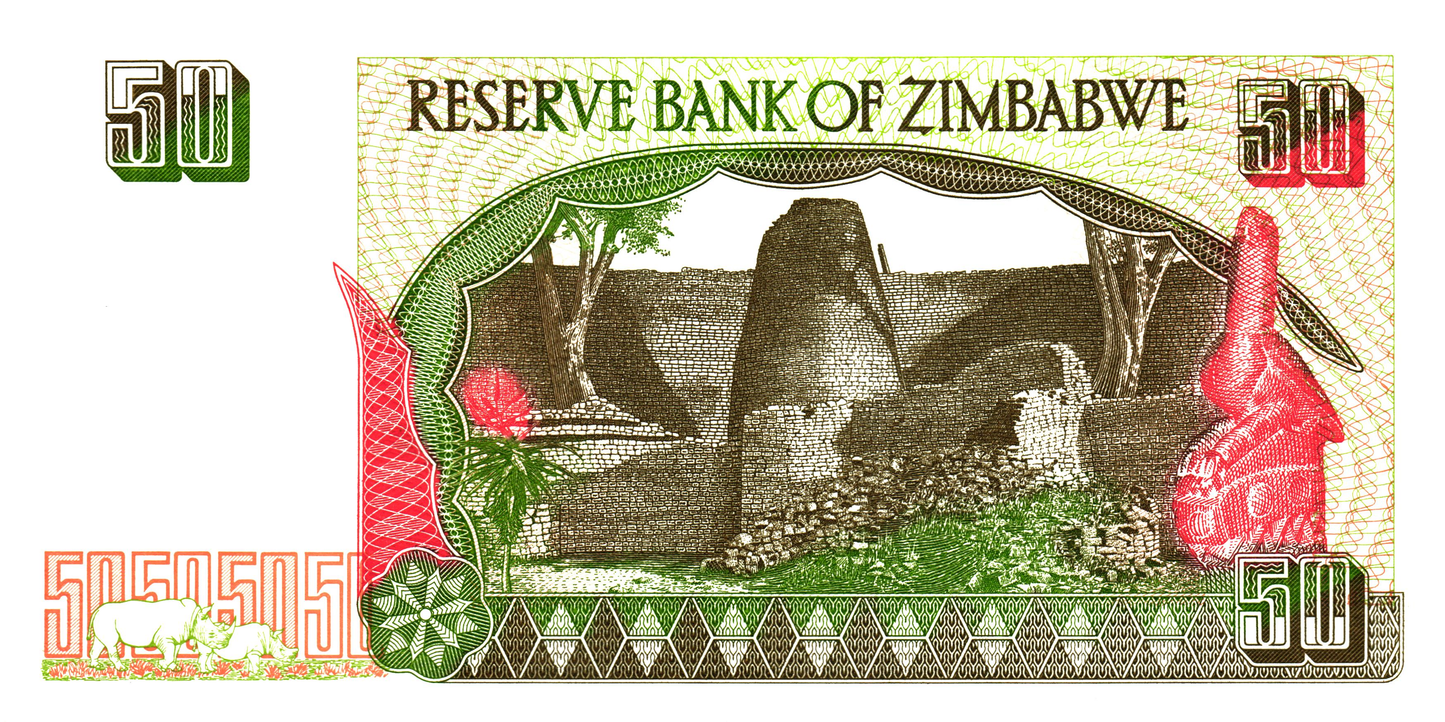 Zimbabwe 50 Dollars 1994, P8a, UNC